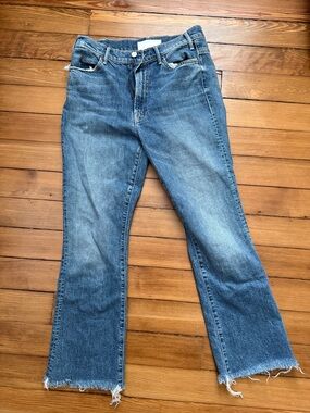 MOTHER The Hustler Ankle Fray Jeans